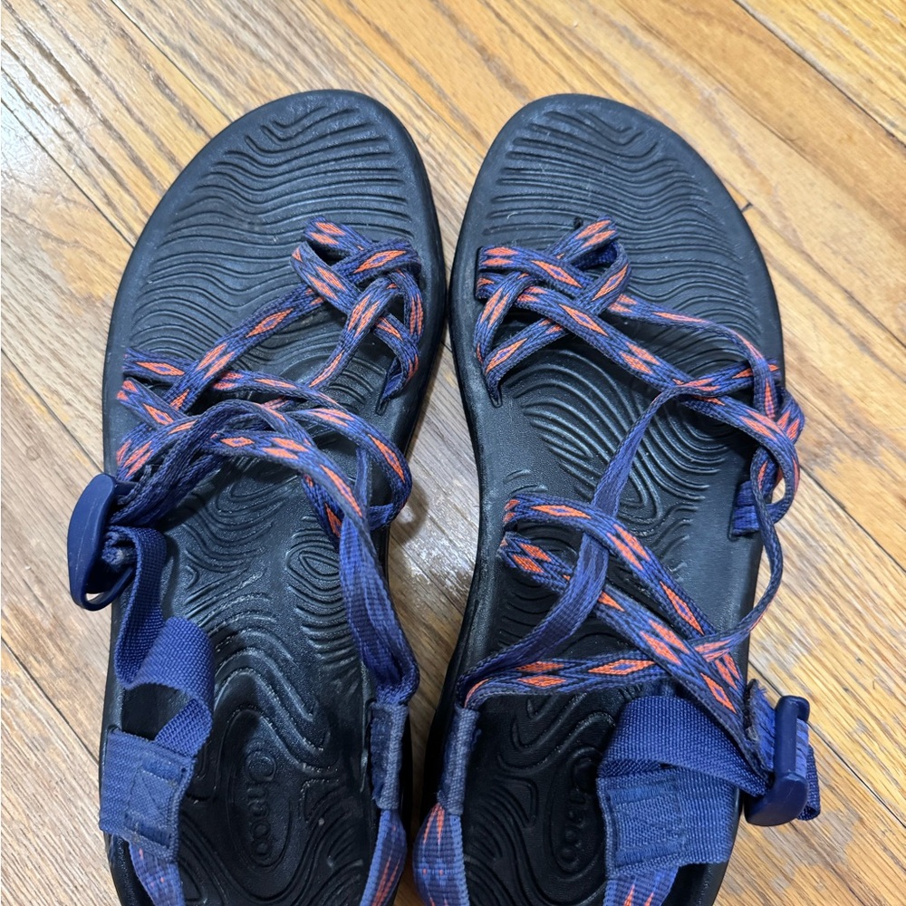 Black and‎ Blue Chaco Sandals